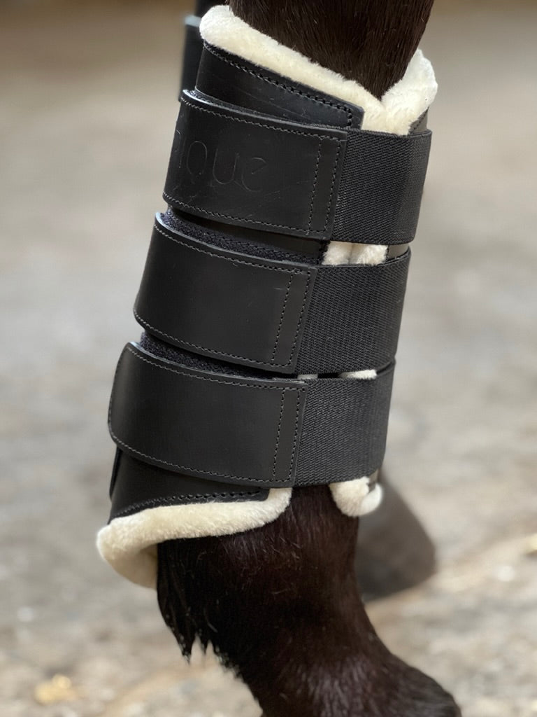 Boots d'entraînement en peau de mouton - Noir